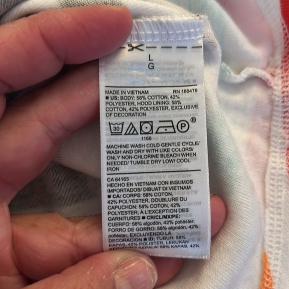 Old Navy Rainbow Striped Summer Spring Casual Razorback Tank Top Size Large - Picture 5 of 5